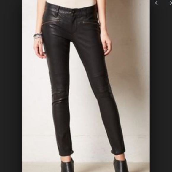 Anthropologie Pilcro Faux Leather Front 